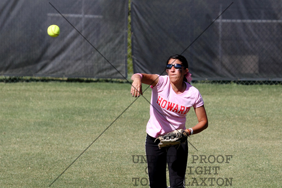 Andrea Guitierrez Throwing To The Infield