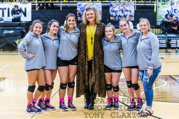 2017 BSHS Volleyball Seniors And Coach