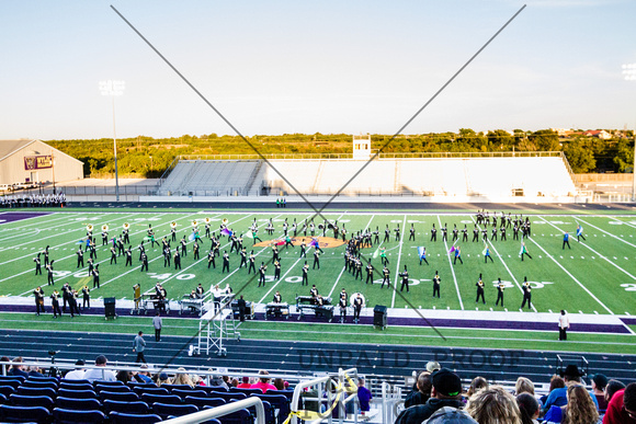 Big Spring Marching Band Performing At The UIL Region VI Marchin