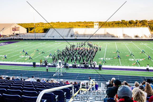 Big Spring Marching Band Performing At The UIL Region VI Marchin