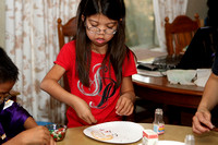 Julian And Kolbie Decorating Cookies