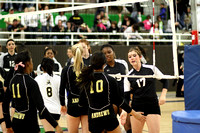 Teams Meeting At The Net Before The Match