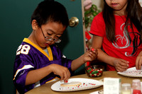 Julian And Kolbie Decorating Cookies