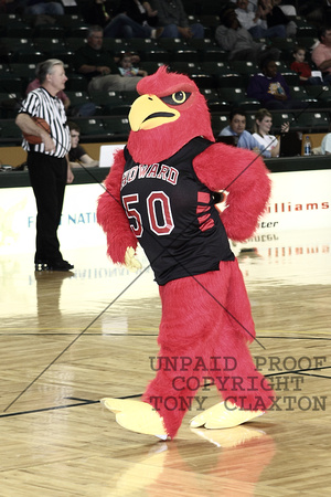 Hawk Mascot Leaving The Floor
