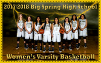 BSHS Women's Basketball Team and Individual Photographs, 12/30/2017
