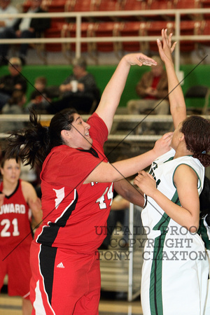 Jackie Bartleson Shooting Over A Defender With Kelsey Murgel In The Background