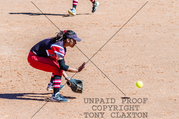 Jenna Shay Fielding At Shortstop