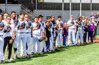 BSHS Baseball And Life Skills Students During National Anthem