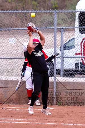 Jocelyn Gonzales Catching At First