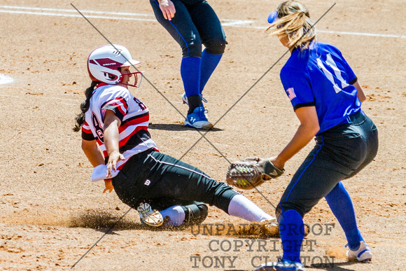 Kylie Shay Sliding Safely Into Third Base