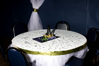 Round White Decorated Table