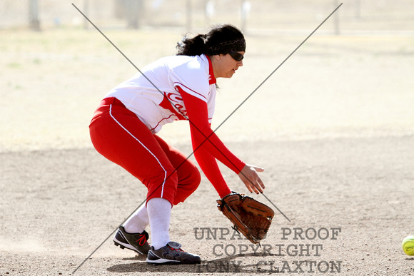 Kendra Dyer Fielding At Second