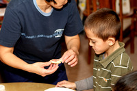 Brenda And Isaiah Decorating Cookies