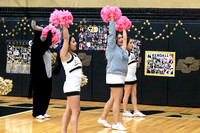 BSHS Cheer at the Estacado Volleyball Game, 10/24/2023