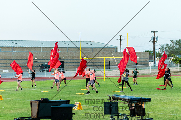Flag Corps Practicing