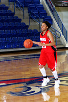 Chassidy Cole Dribbling The Ball Up The Court