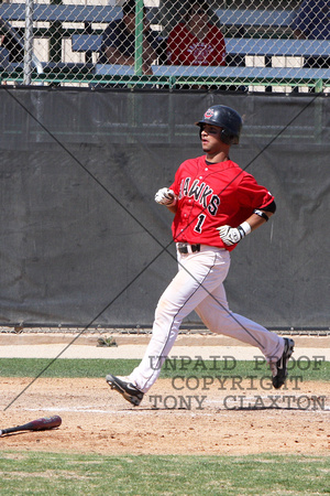 Andrew Collazo Crossing Home Plate