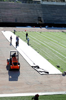 New Turf Being Laid Out