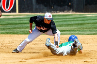Lance Russell Tagging Out At Second