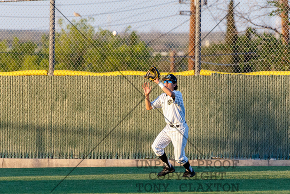 Joshua Miramontes Catching In Left Field