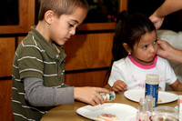 Isaiah And Kaylee Decorating Cookies