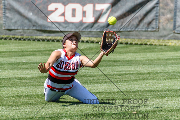 Emily Magana Catching In Left Field