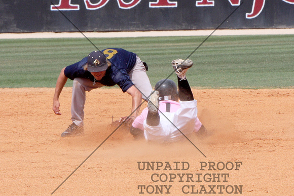Andrew Collazo Sliding Into Second With A Steal