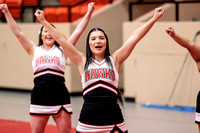 HC Cheer at Two Basketball Games, 12/2/2023