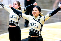BSHS Cheer at the Garden City Basketball Game, 1/8/2024