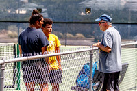 Nick Gomez, Wesley Schmidt And Coach Dana Jones