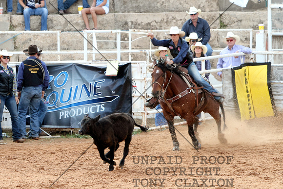 Katey Anthony Competing In Breakaway Roping
