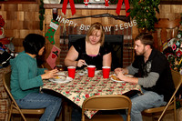 Brenda, Jamie And Chris Eating