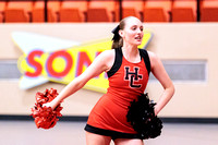 HC Cheer at the Clarendon Basketball Games, 2/15/2024