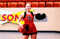 HC Cheer at the Clarendon Basketball Games, 2/15/2024