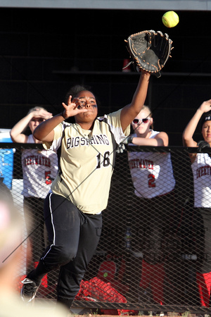 Mercedes Catching A Throw At First For An Out