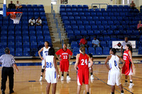 Danielle Cota Sinking A Free Throw With NaTalia Smith And Clarissa Krum Watching