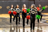 BSHS Cheer and Dance at the Greenwood Basketball Game, 11/30/2021