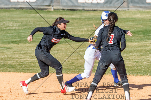 Brittney Espinosa Tagging Out The Runner