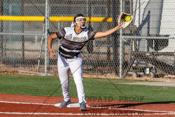 Vanessa Viasana Catching At First For An Out