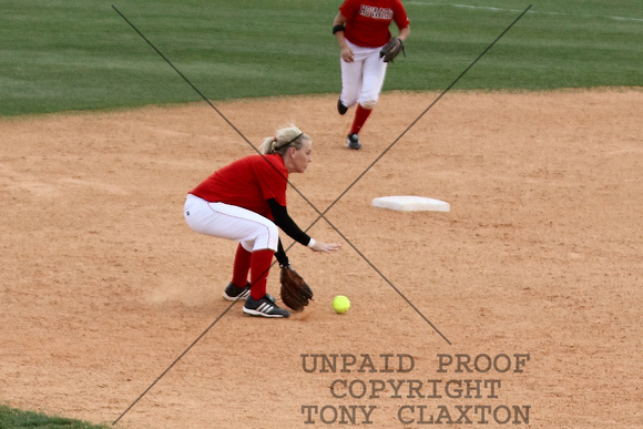 Kati Smith Stopping A Ground Ball At Short Stop