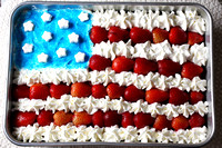 Flag Cake For Fish Fry At The Zant's - 2008