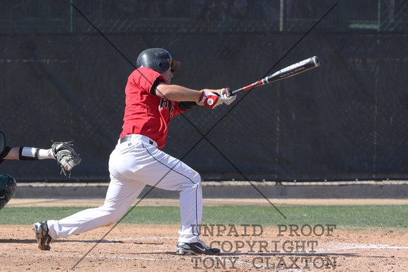 Nick Popescu With A Swing At A Pitch