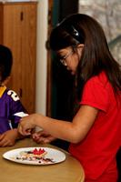 Kolbie Decorating Cookies