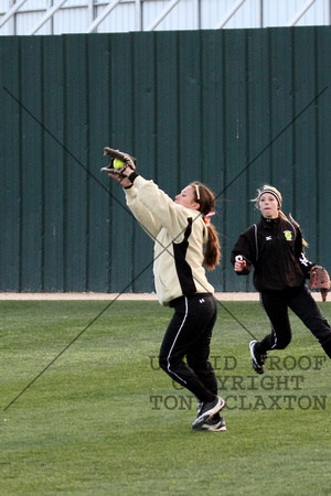 Gabi Catching A Fly Ball In Right Field