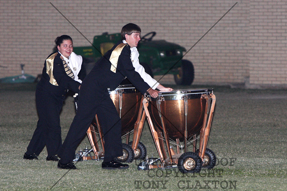 Pushing Drums Around The End Zone