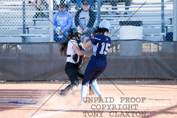 Mia Oliva Tagging The Runner Out At Home