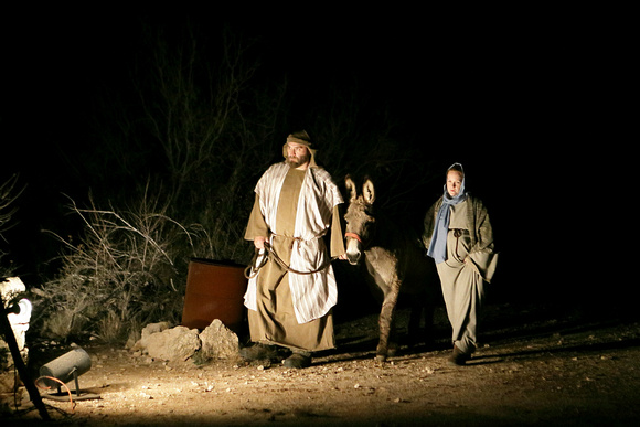 Joseph And Mary Travel To Bethlehem