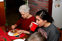 Virginia And Andrea Eating