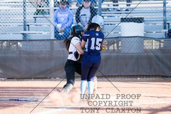 Mia Oliva Tagging The Runner Out At Home