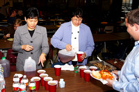 Mrs. Claxton and Mrs. Ortega Serving Drinks To The Judges